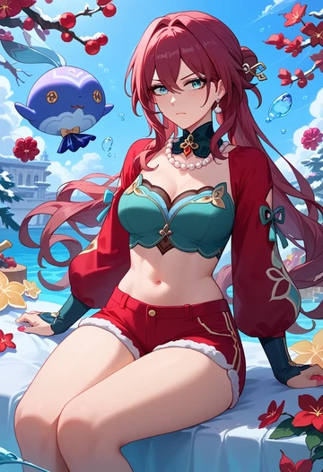 star rail,ruan mei,red velvet shorts  - AI generated anime art